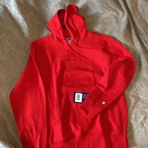 Red NWT Champion hoodie